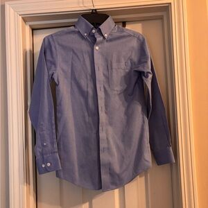 Class Club Blue Checkered Shirt boys long sleeve collared shirt size 10-12